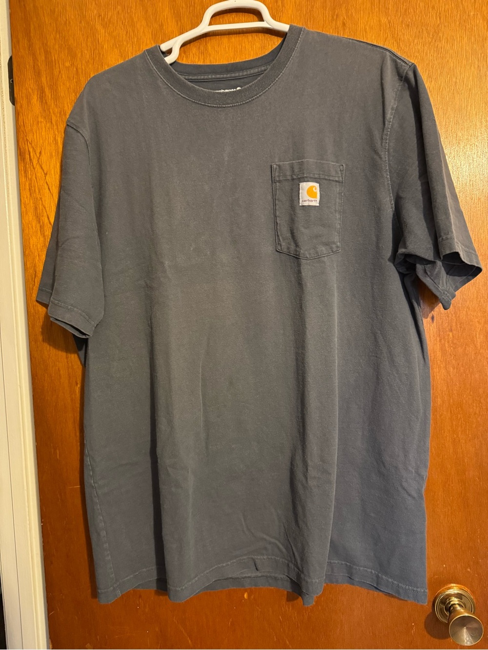Carhartt Short Sleeve Pocket Tee in Charcoal Blue